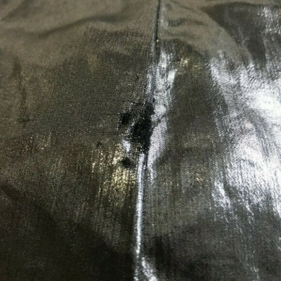 Trouve Silver Foil Metallic Tie Back Top XS - Picture 8 of 11